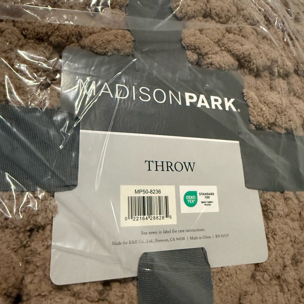 Madison Park Brown Throw Blanket